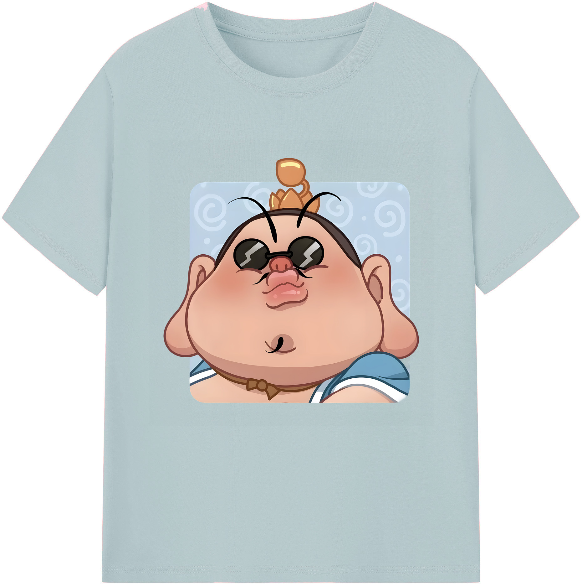 （画像用） Ne Zha 2 ナタ 魔童の大暴れ 綿100％半袖Tシャツ（フロントプリント）
